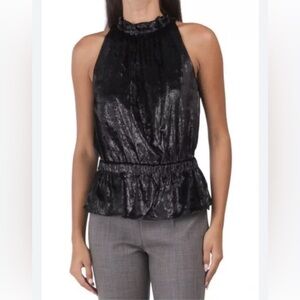 RAMY BROOK Lonny sleeveless velvet blouse